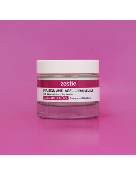 Infusion anti-âge – Crème de jour – Grenade & Mûre