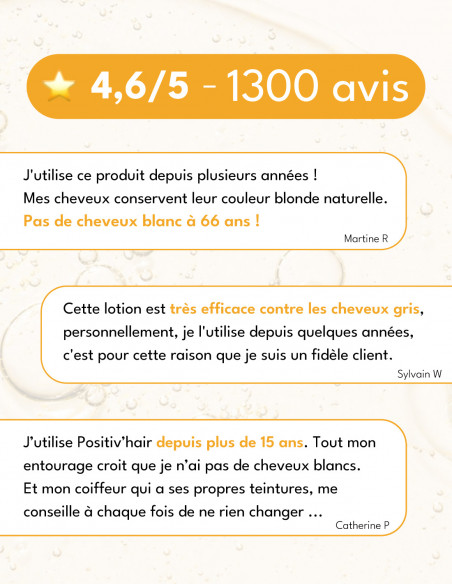 Positiv'hair Lotion Classic - Cheveux clairs